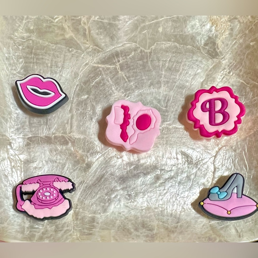 Barbiecore Croc shoe or bracelet charms NWOT